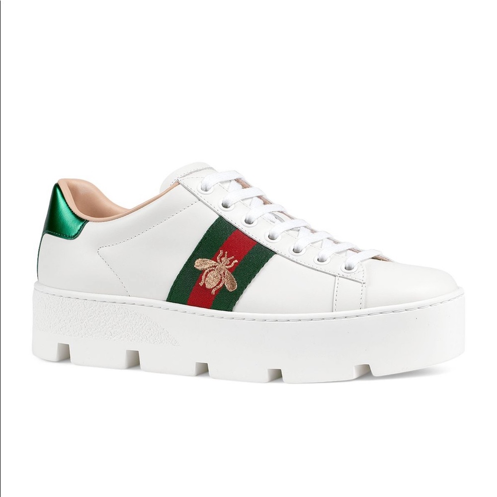 GUCCI Women's Ace Embroidered Platform Sneakers